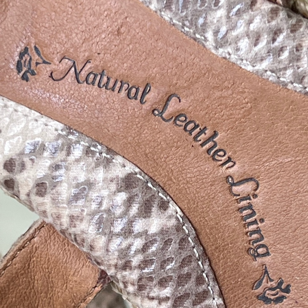 Sofft brand Inez Espadrille Wedge Espadrille Snake Print Sandals Size 11 - Picture 10 of 15